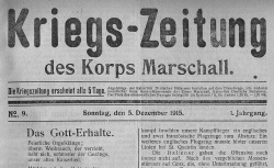 Accéder à la page "Kriegs-Zeitung des Korps Marschall"