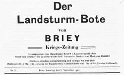 Accéder à la page "Landsturm-Bote von Briey (Der)"