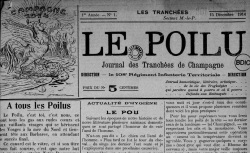 Accéder à la page "Poilu. Journal des tranchées de Champagne (Le)"