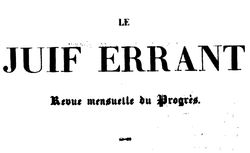 Accéder à la page "Juif errant (Le)"