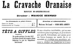 Accéder à la page "Cravache oranaise (La)"