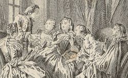 La Critique de l'École des femmes : [estampe] / F. Boucher del. ; Et. Fessard sculp., EST,  EE-14 (1)-FOL