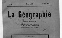 La Géographie : bulletin de la Société de géographie