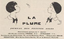 Accéder à la page "Plume (La)"