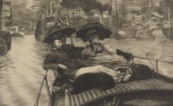 La Tamise : estampe] / JJ Tissot, 1876