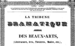 Accéder à la page "Tribune dramatique (La)"