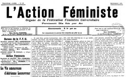 Accéder à la page "Action féministe (L')"