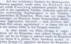 LANDSTEINER, Karl (1868-1943) Über Agglutinationserscheinungen normalen menschlichen Blutes