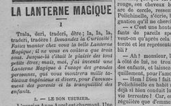 Accéder à la page "La Lanterne magique en feuilleton"