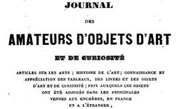 Accéder à la page "Journal des amateurs d'objets d'art et de curiosité"