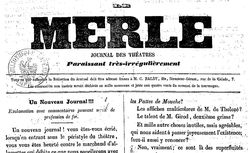 Accéder à la page "Merle (Le) "