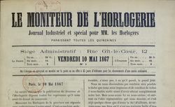 Accéder à la page "Moniteur de l'horlogerie (Le)"