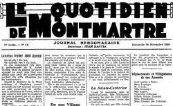 Accéder à la page "Quotidien de Montmartre (Le)"