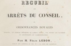 Accéder à la page "Recueil des arrêts du Conseil d'État"