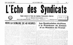 Accéder à la page "Écho des syndicats, Paris (L')"