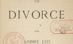 Accéder à la page "Un divorce  (1866)"