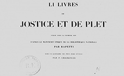 Accéder à la page "Li livres de jostice et de plet"