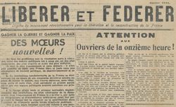 Accéder à la page "Libérer et fédérer"