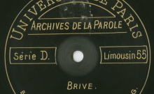 Enregistrements réalisés à Brive le 26 août 1913 (4 disques)