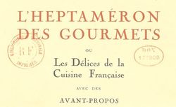 Accéder à la page "Littérature gastronomique"