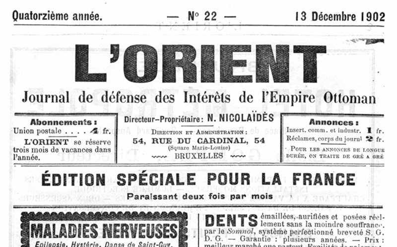 Accéder à la page " Orient (Éd. spéciale pour la France) (L')"