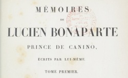 Accéder à la page "Lucien Bonaparte, Mémoires"