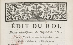 Accéder à la page "Droit et réglementation d'Ancien Régime"