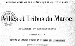 Accéder à la page "Documents et renseignements, villes et tribus du Maroc"