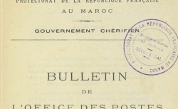 Accéder à la page "Gouvernement chérifien, direction de l'office des postes"