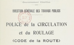 Accéder à la page "Gouvernement chérifien, direction des travaux publics"