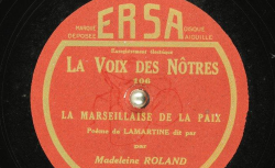 Disque SD 78 30-9273 - Madeleine Roland est une comédienne française née en 1929 - source : BnF/gallica.bnf.fr