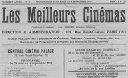 Accéder à la page "Meilleurs cinémas et les meilleurs spectacles de Paris... (Les)"