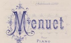 Accéder à la page "Menuet"