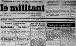 Accéder à la page "Militant (Le)"