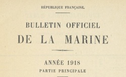 Accéder à la page "Bulletin officiel du ministère de la Marine"