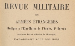 Accéder à la page "Revue militaire des armées étrangères"