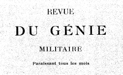 Accéder à la page "Revue du génie militaire"