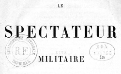 Accéder à la page "Le spectateur militaire"