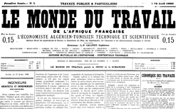 Accéder à la page "Monde du travail de l'Afrique française (Le)"