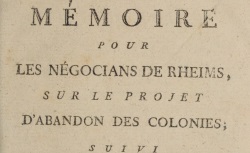 Accéder à la page "Recueils de pièces imprimées concernant les colonies, 1ère série, tome 22"