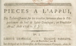 Accéder à la page "Recueils de pièces imprimées concernant les colonies, 1ère série, tome 51"