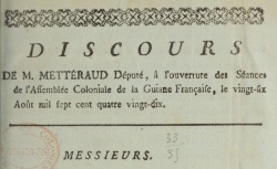 Accéder à la page "Recueils de pièces imprimées concernant les colonies, 1ère série, tome 33"