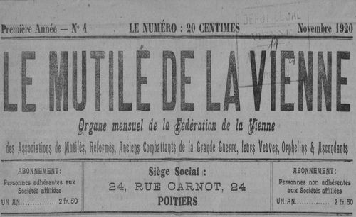 Accéder à la page "Mutilé de la Vienne (Le)"