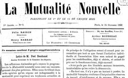 Accéder à la page "Mutualité nouvelle (La)"