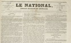 Accéder à la page "National (Le) : feuille politique et littéraire"