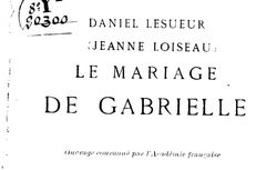 Le Mariage de Gabrielle