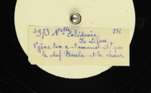 Accéder à la page "Ngõne Tim e Samaria : chant moderne canaque ; Edome Aji me Utre : chant moderne / Chef Boula, chant solo d'homme ; choeur canaque mixte"