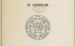 Accéder à la page "L'Académie des sciences et lettres de Montpellier"