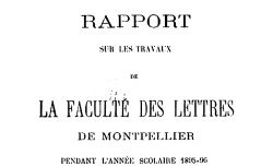 Accéder à la page "La Faculté des Lettres de l'Université de Montpellier"