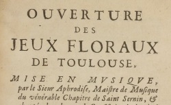 Accéder à la page "Les Jeux floraux"